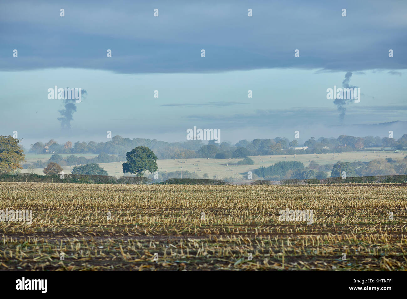 En automne, les avions à Cheshire Cheshire à Tarporley Banque D'Images