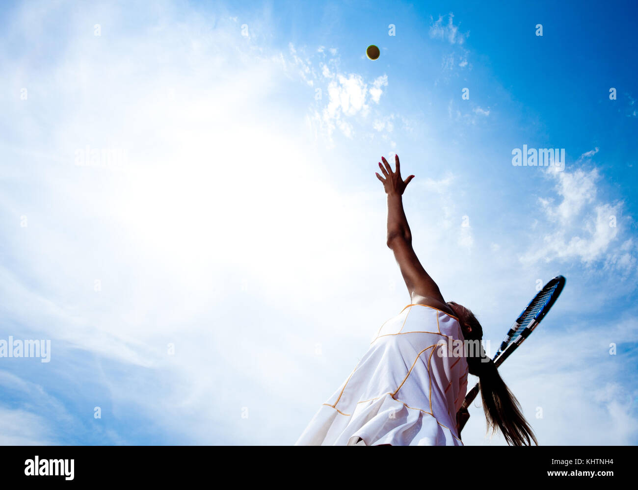 Joueur de tennis sport femme Banque D'Images