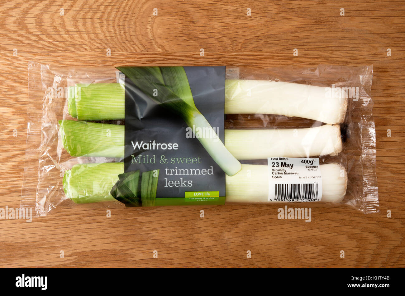 Waitrose douce et sucrée garnie de poireaux Banque D'Images