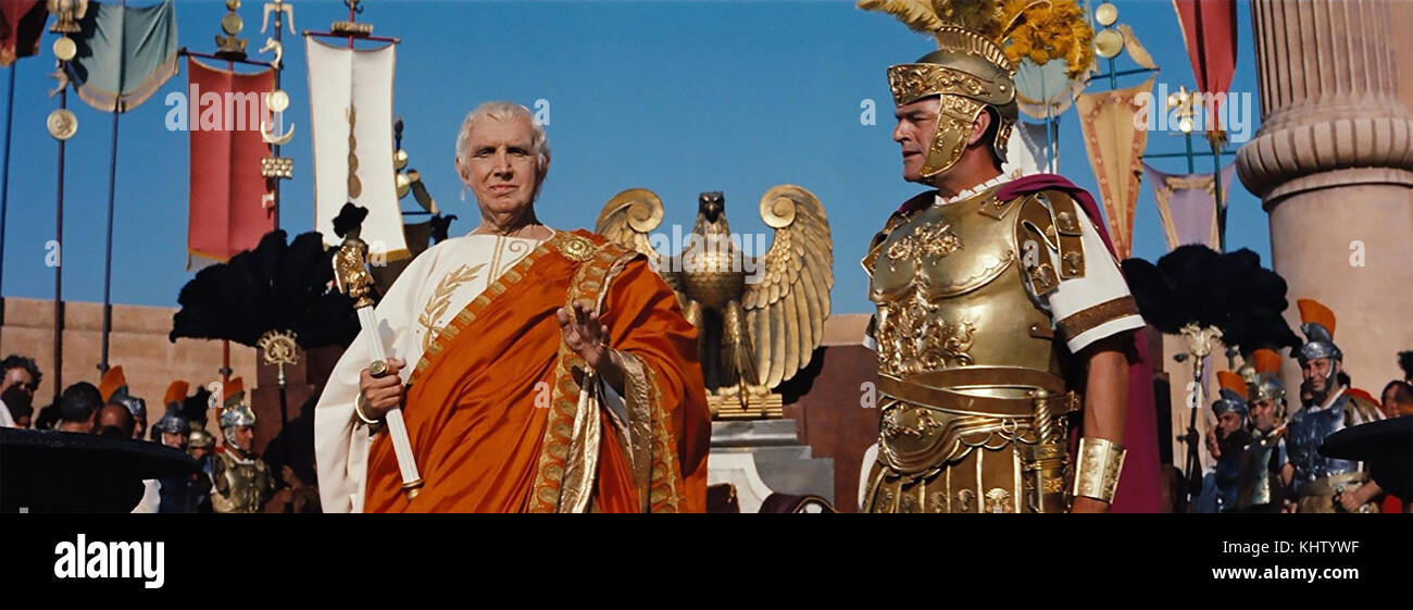 Ben-HUR 1959 MGM film avec Jack Hawkins à droite comme Quintus Arrius ...