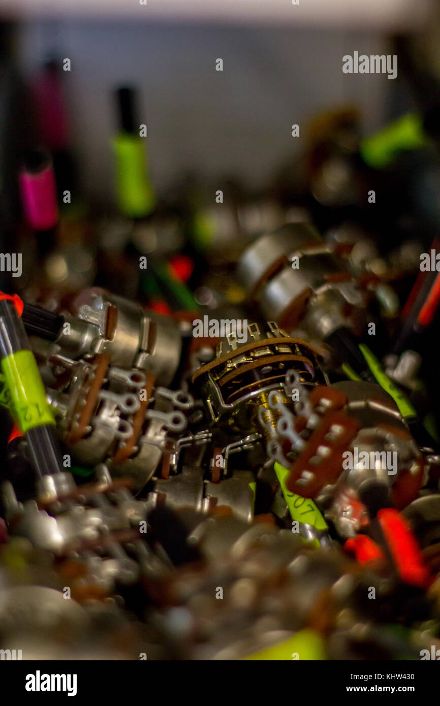 Collection de transistors Banque D'Images