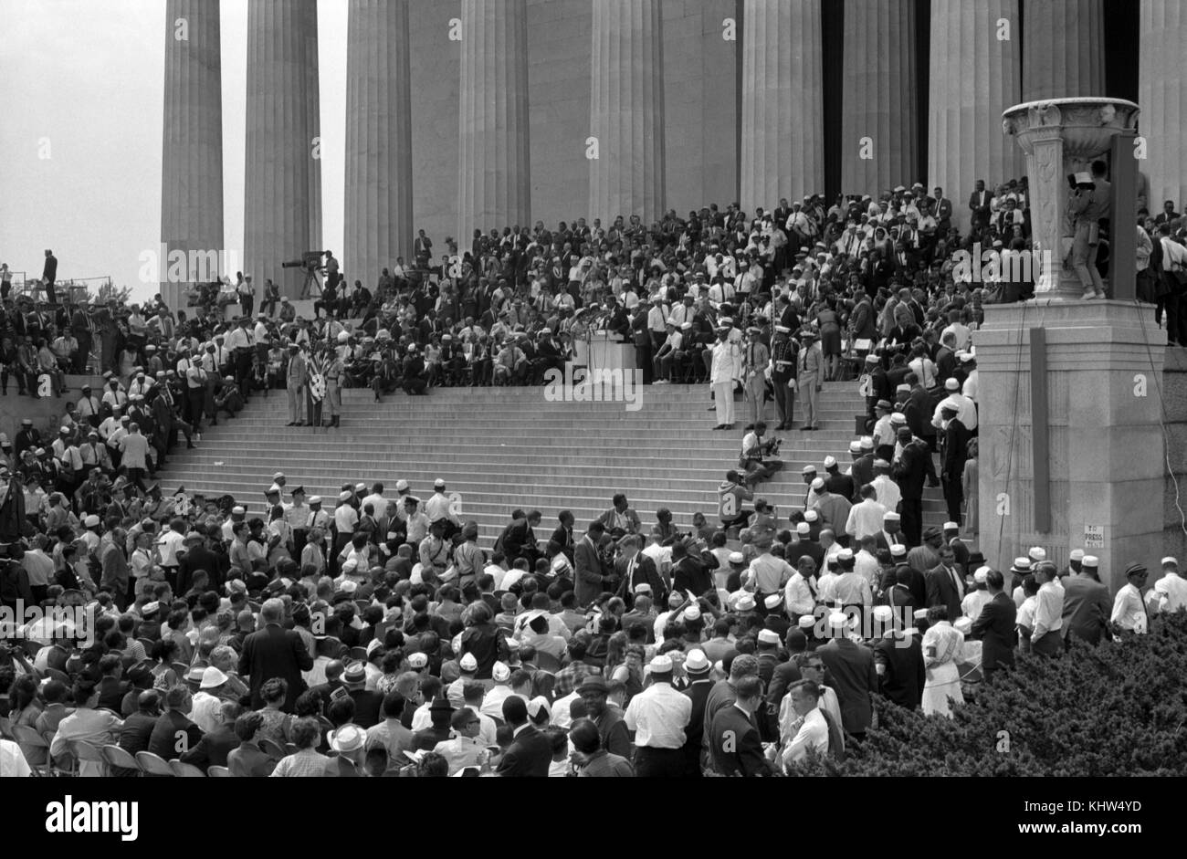 Photographie prise lors d'une manifestation à Washington. En date du 20e siècle Banque D'Images
