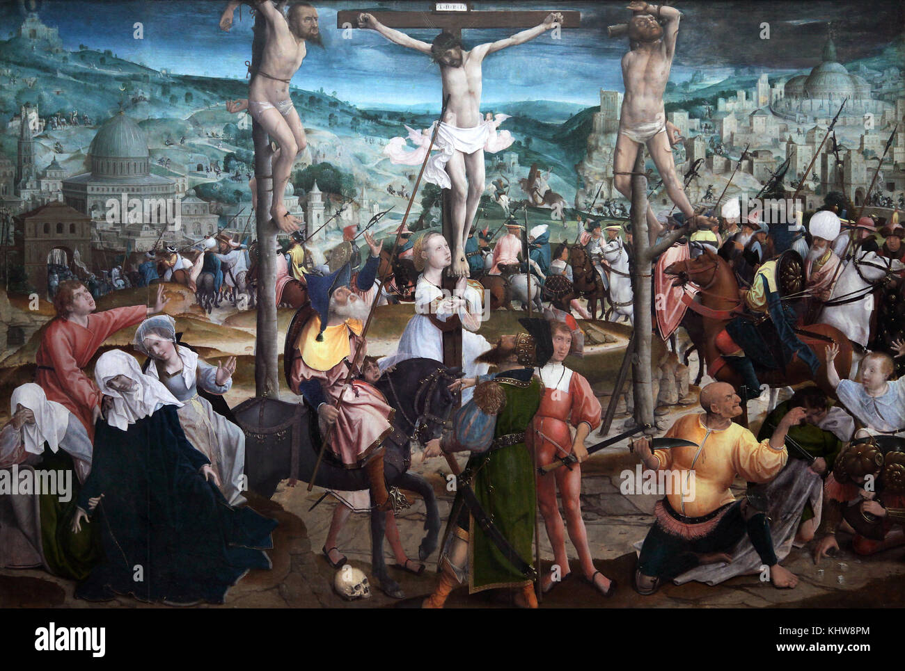Crucifixion 1501-1505 par Jan Provoost 1462-1529 Bruges Belgique Banque D'Images