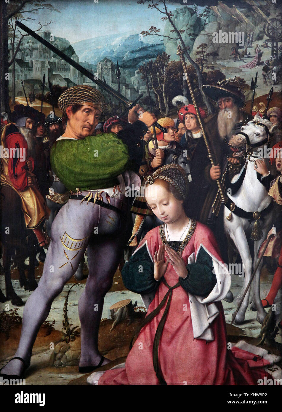 Le martyre de Sainte Catherine par Jan Provoost 1462-1529 Banque D'Images