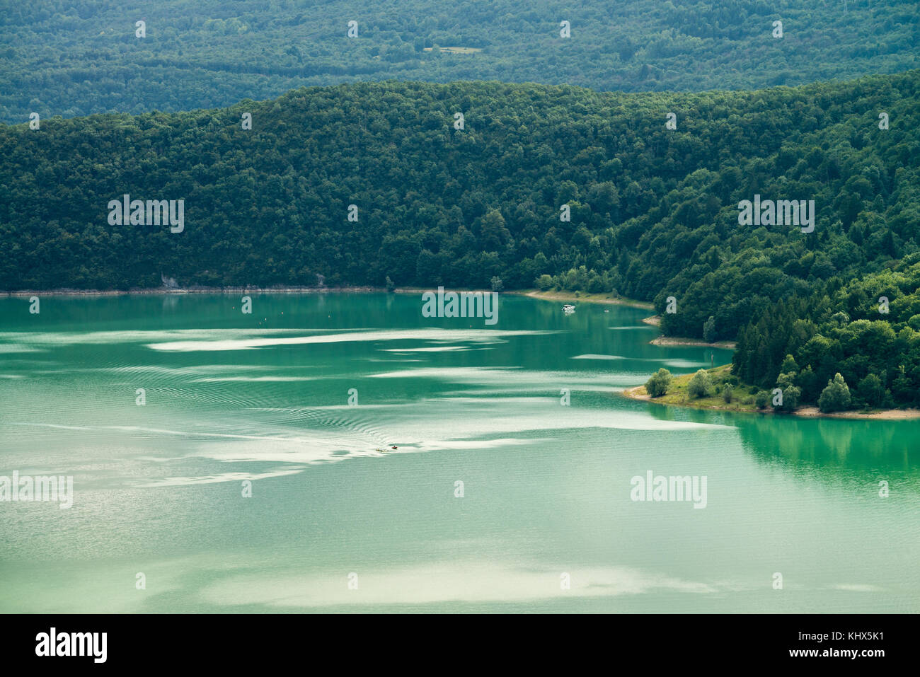 Lac de Vouglans, France, Europe. Banque D'Images