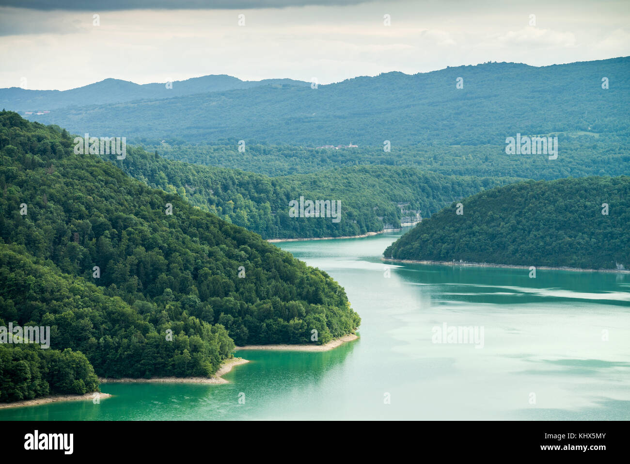 Lac de Vouglans, France, Europe. Banque D'Images