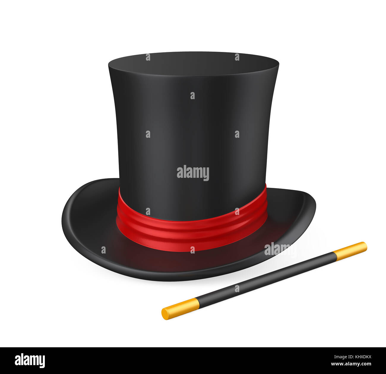 Magician hat isolated Banque D'Images
