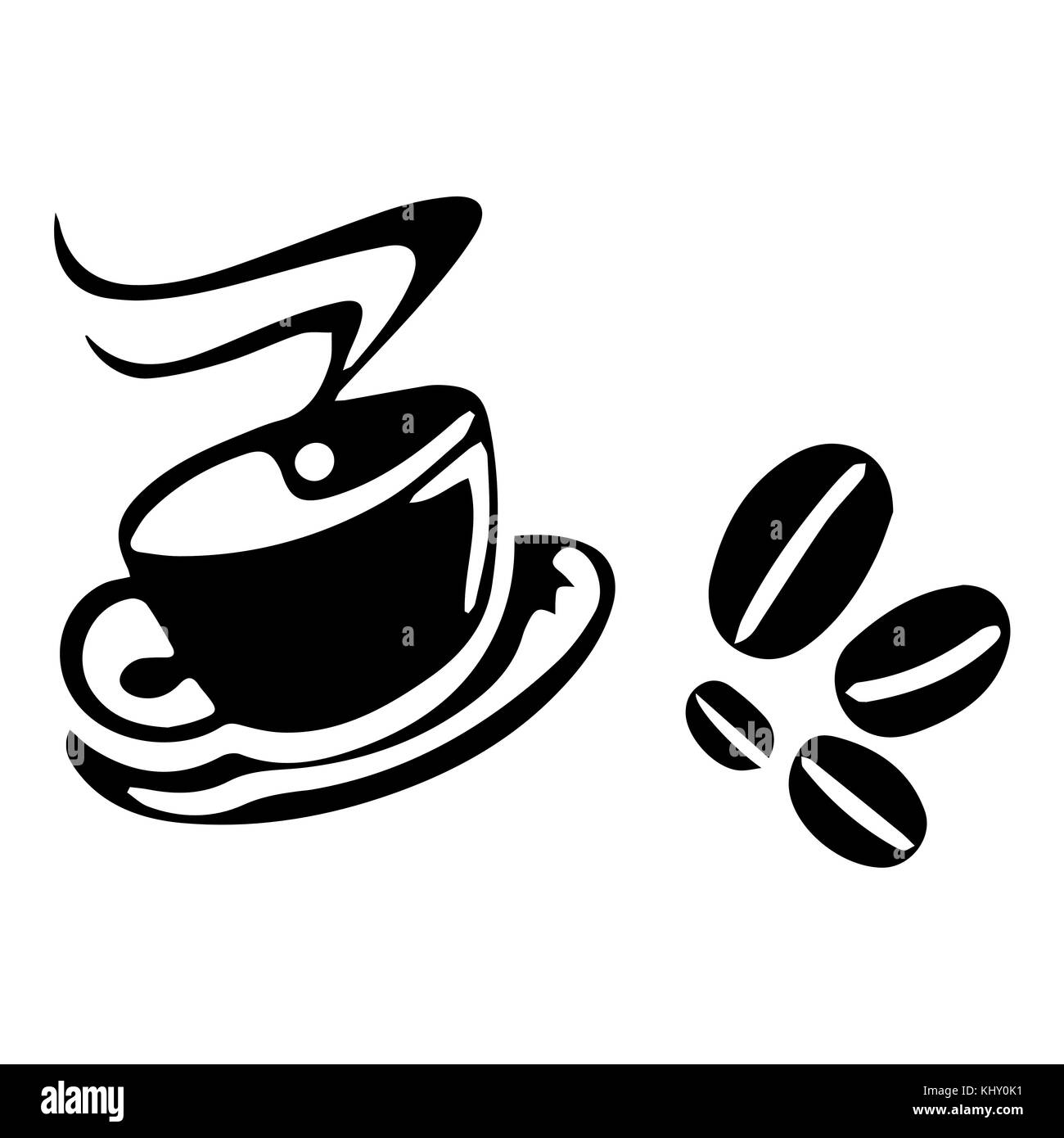 Illustration de café Banque D'Images