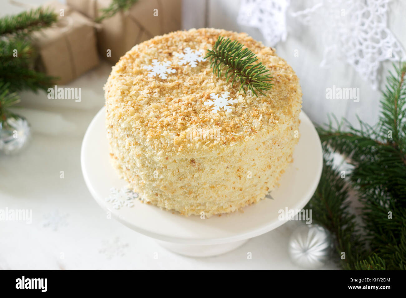 Napoleon En Gateau Noel Ou Nouvel An Decoration Sur Un Fond Clair Style Rustique Selective Focus Photo Stock Alamy Napoleon En Gateau Noel Ou Nouvel An Decoration Sur Un Fond Clair Style Rustique Selective Focus Photo Stock Alamy