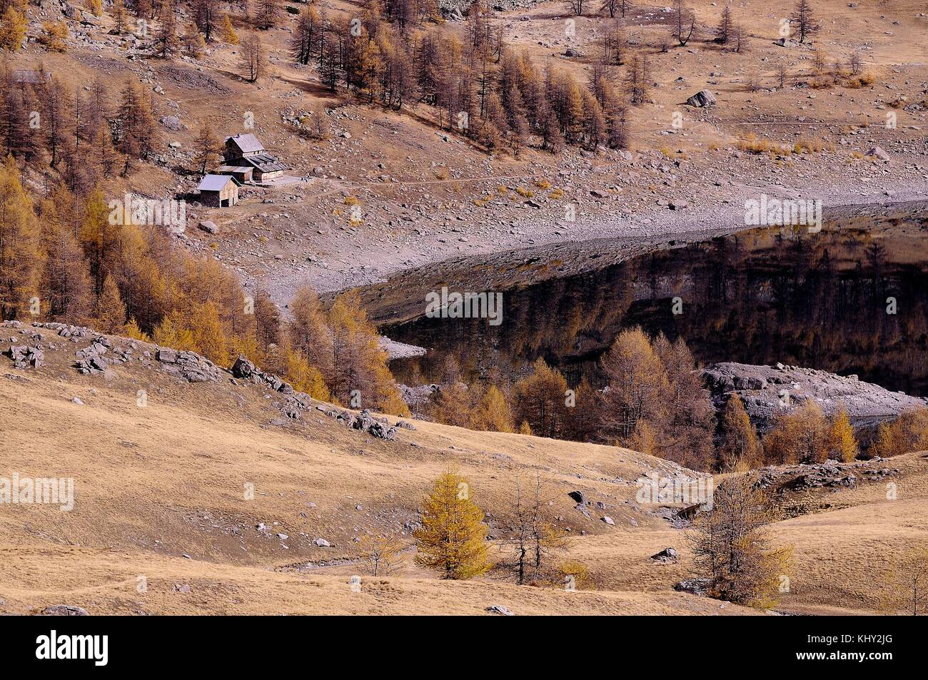 Paysage de montagne Banque D'Images