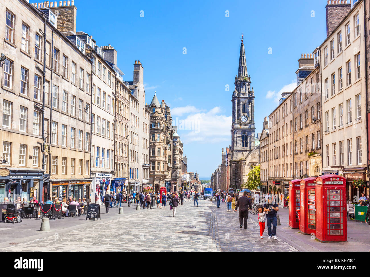 Edimbourg ecosse edimbourg Tron Kirk sur la rue principale de la vieille ville d'Édimbourg le Royal Mile edinburgh royal mile Scotland UK GB EU Europe Banque D'Images