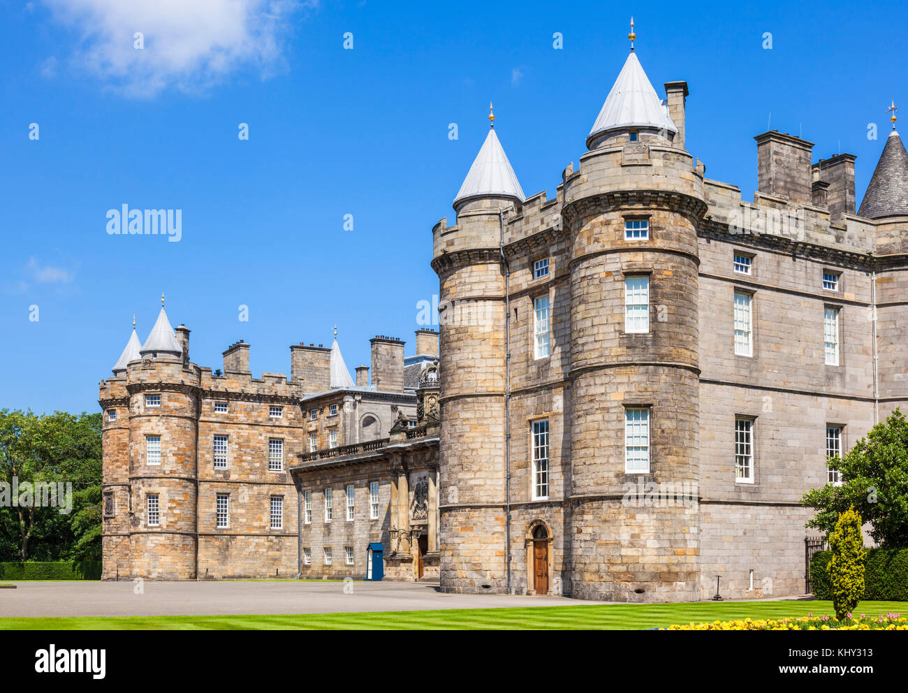 Le palais de Holyrood edinburgh Holyrood ecosse palais de Holyroodhouse résidence royale le Royal Mile Edinburgh Scotland canongate UK GB EU Europe Banque D'Images