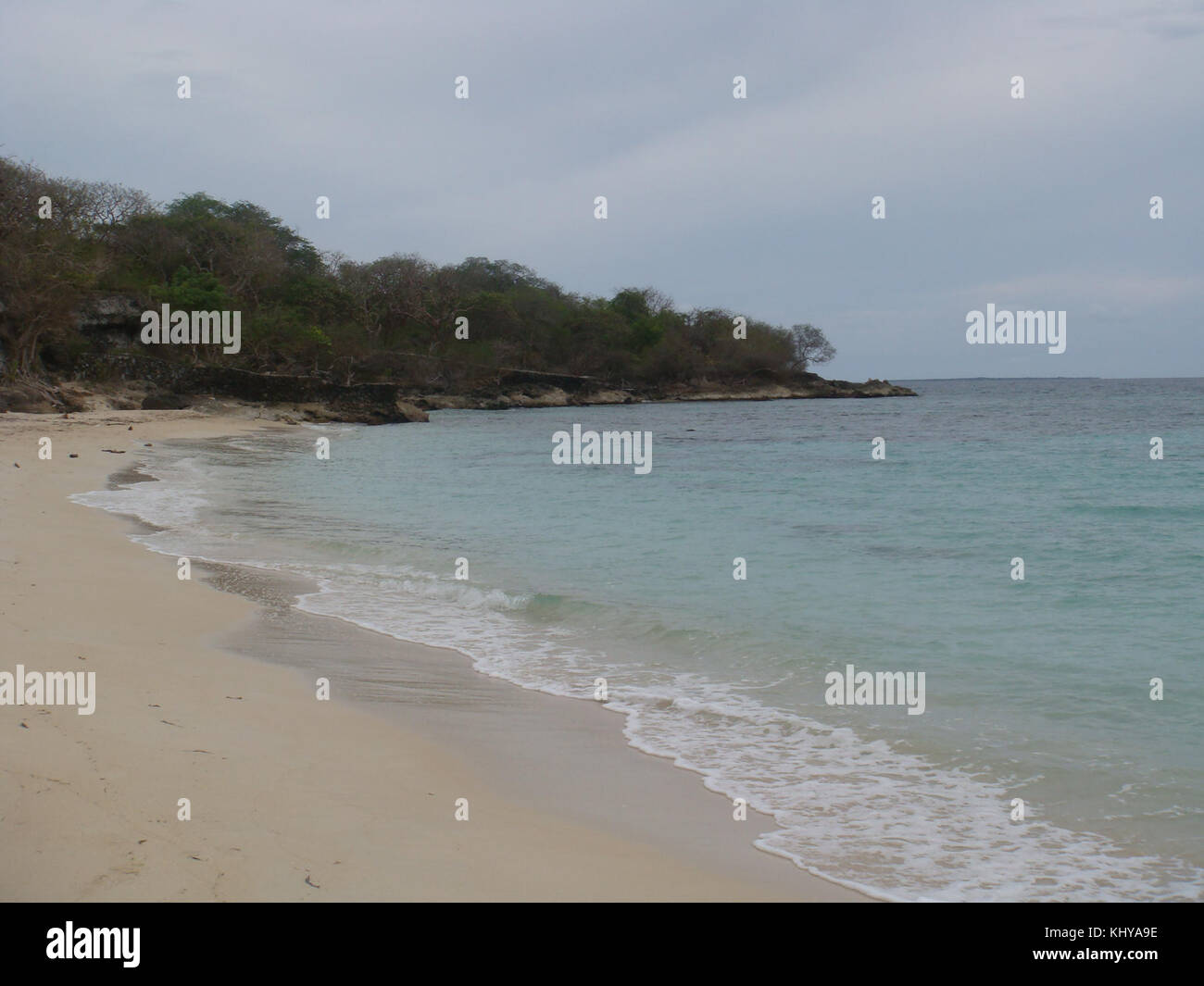 Playa Blanca Cartagena, Colombie Banque D'Images