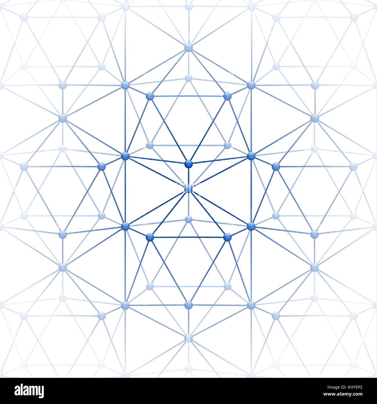Bloc icosaèdre avec connect. Illustration de Vecteur