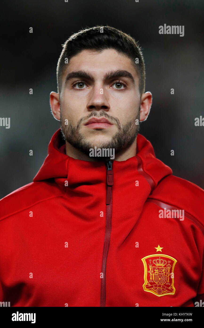 Murcie, Espagne. 9th novembre 2017. Unai Nunez (ESP) football : UEFA moins de 21 Championnat de qualification tour match entre U21 Espagne 1-0 U21 Islande à l'Estadio Municipal Nueva Condomina à Murcia, Espagne . Crédit: Mutsu Kawamori/AFLO/Alay Live News Banque D'Images