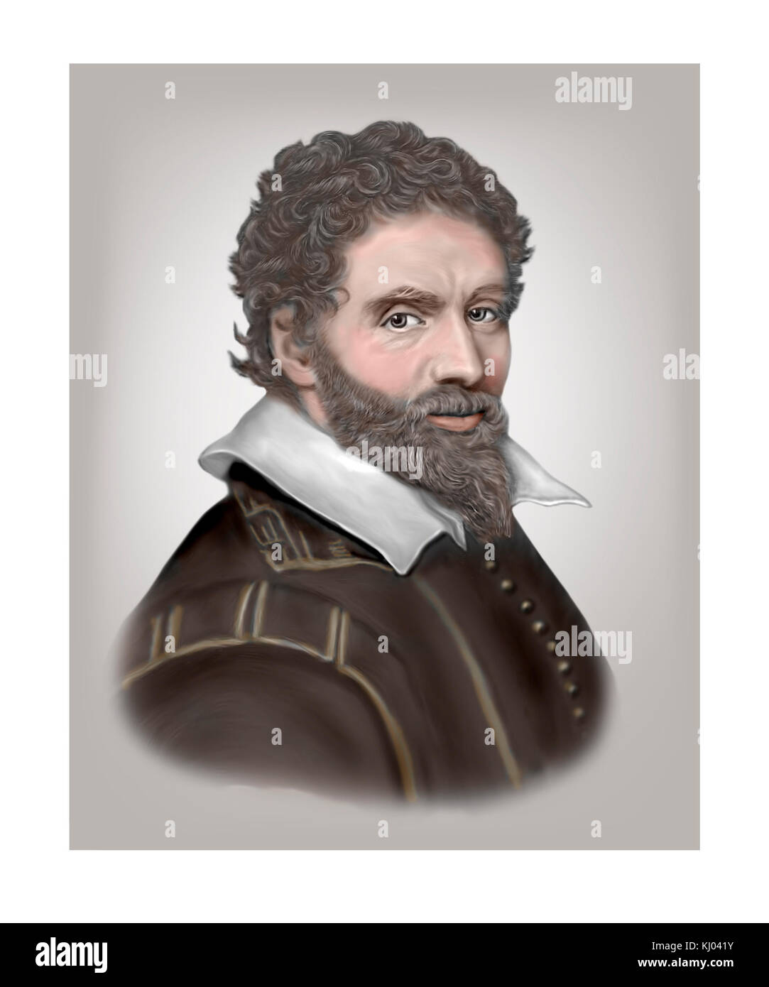 Ben Jonson, c1572 - 1637 anglais, dramaturge, poète, acteur Banque D'Images