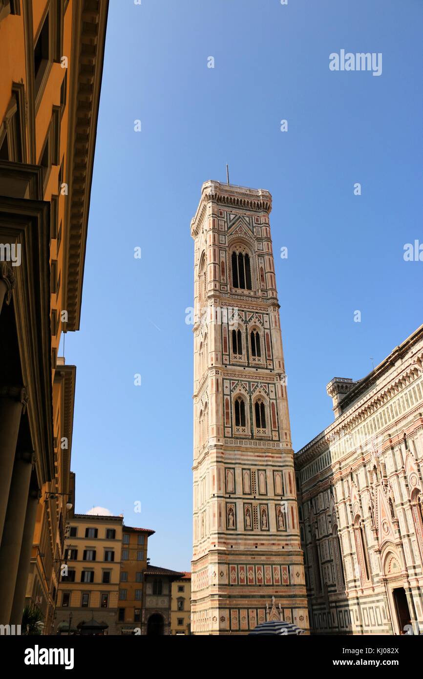 Le campanile de Giotto, Florence Italie Banque D'Images