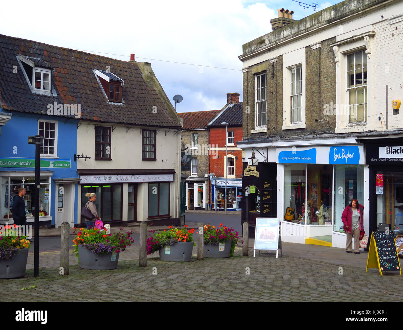 Market Place North walsham Norfolk Banque D'Images