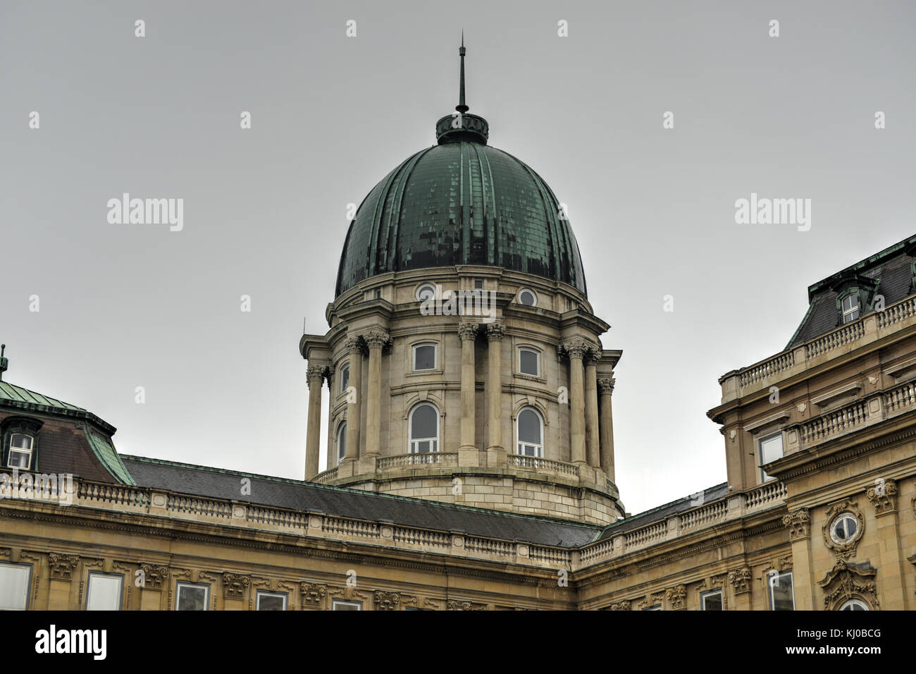 Le château de Buda (palais royal) cour intérieure, Budapest, Hongrie Banque D'Images