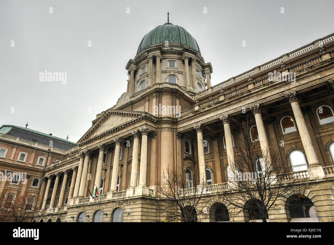Budapest, le château de Buda est le château historique et complexe de palais des rois hongrois à Buda, il est également appelé palais royal et le château royal Banque D'Images