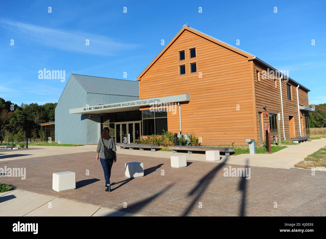 L'extérieur de l'harriot tubman underground railroad museum visitor center dans le Maryland eastern shore church creek national park service Banque D'Images