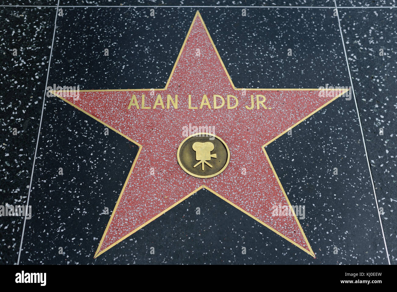 HOLLYWOOD, CA - DÉCEMBRE 06 : Alan Ladd Jr. Star sur le Hollywood Walk of Fame à Hollywood, Californie, le 6 décembre 2016. Banque D'Images
