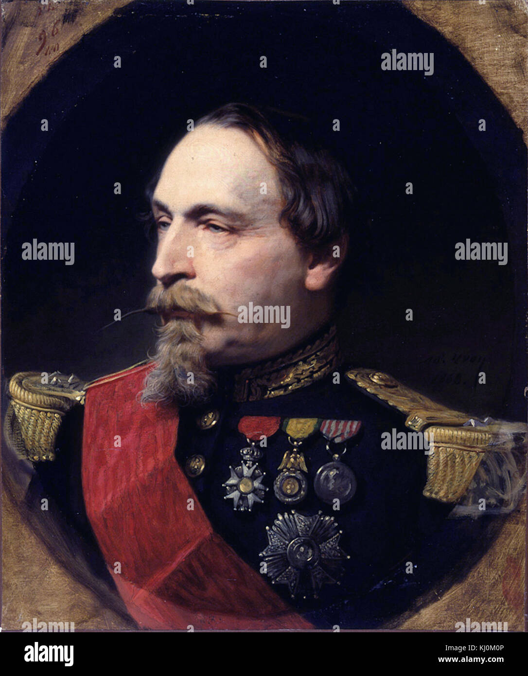 Adolphe YVON - Portrait de Napoléon III - Walters 3795 Banque D'Images