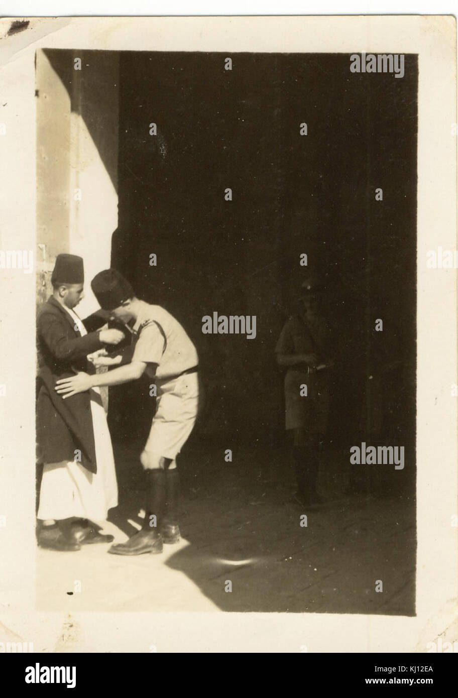 17005 Israël recherche la police à Jérusalem Banque D'Images