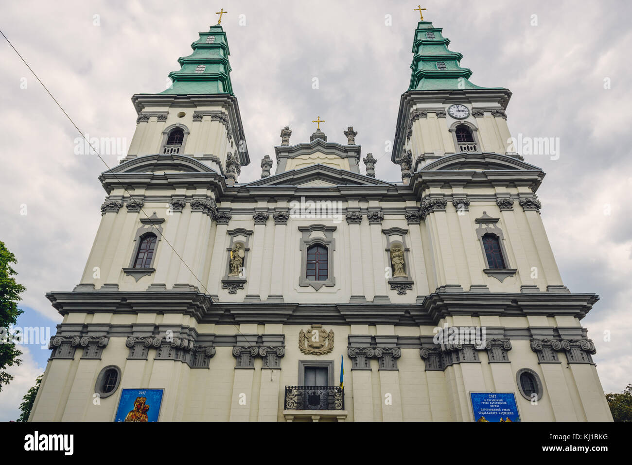 Cathédrale de l'Immaculée conception de la Sainte Vierge Marie, ancienne église dominicaine à Ternopil, centre administratif de l'oblast de Ternopil, Ukraine Banque D'Images