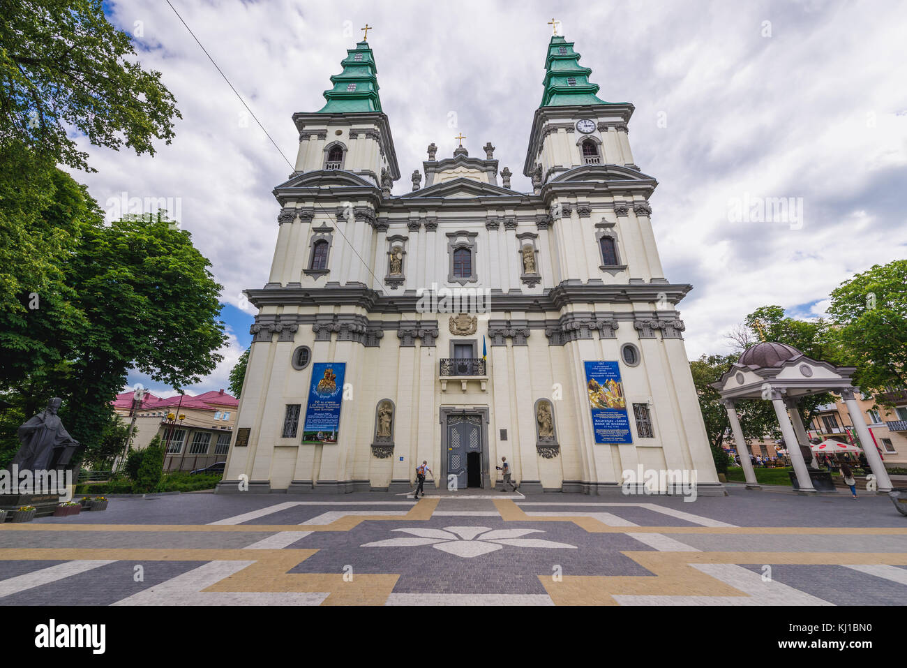 Cathédrale de l'Immaculée conception de la Sainte Vierge Marie, ancienne église dominicaine à Ternopil, centre administratif de l'oblast de Ternopil, Ukraine Banque D'Images