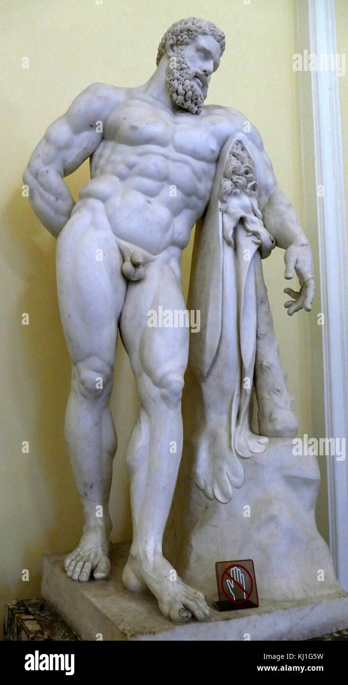 18e siècle italien copie d'une statue grecque représentant Hercule. Vers 1780 Banque D'Images