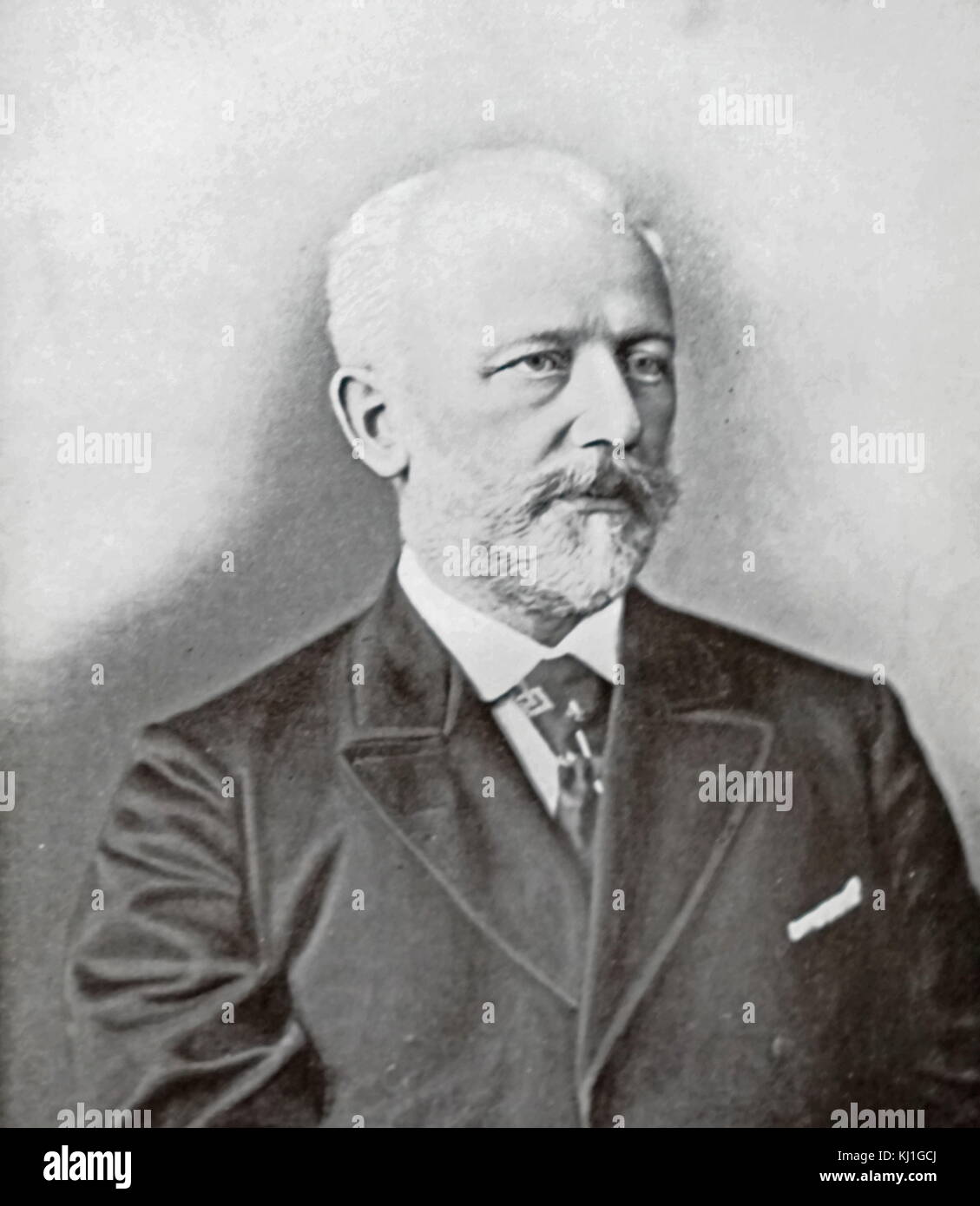 Piotr Ilitch Tchaïkovski (1840 - 1893), Peter Ilyich Tchaikovsky, était un compositeur russe de la fin de l'époque romantique, dont certaines œuvres sont parmi les plus populaires de la musique dans le répertoire classique Banque D'Images