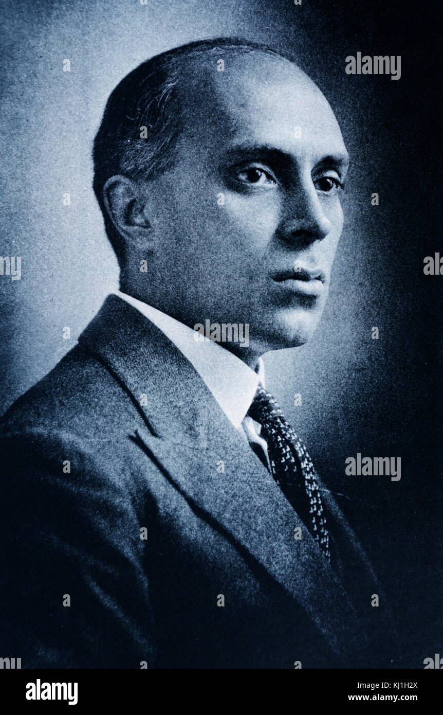 Jawaharlal Nehru (1889 - 1964) Premier ministre de l'Inde et une figure centrale dans la politique indienne avant et après l'indépendance. 1930 Banque D'Images