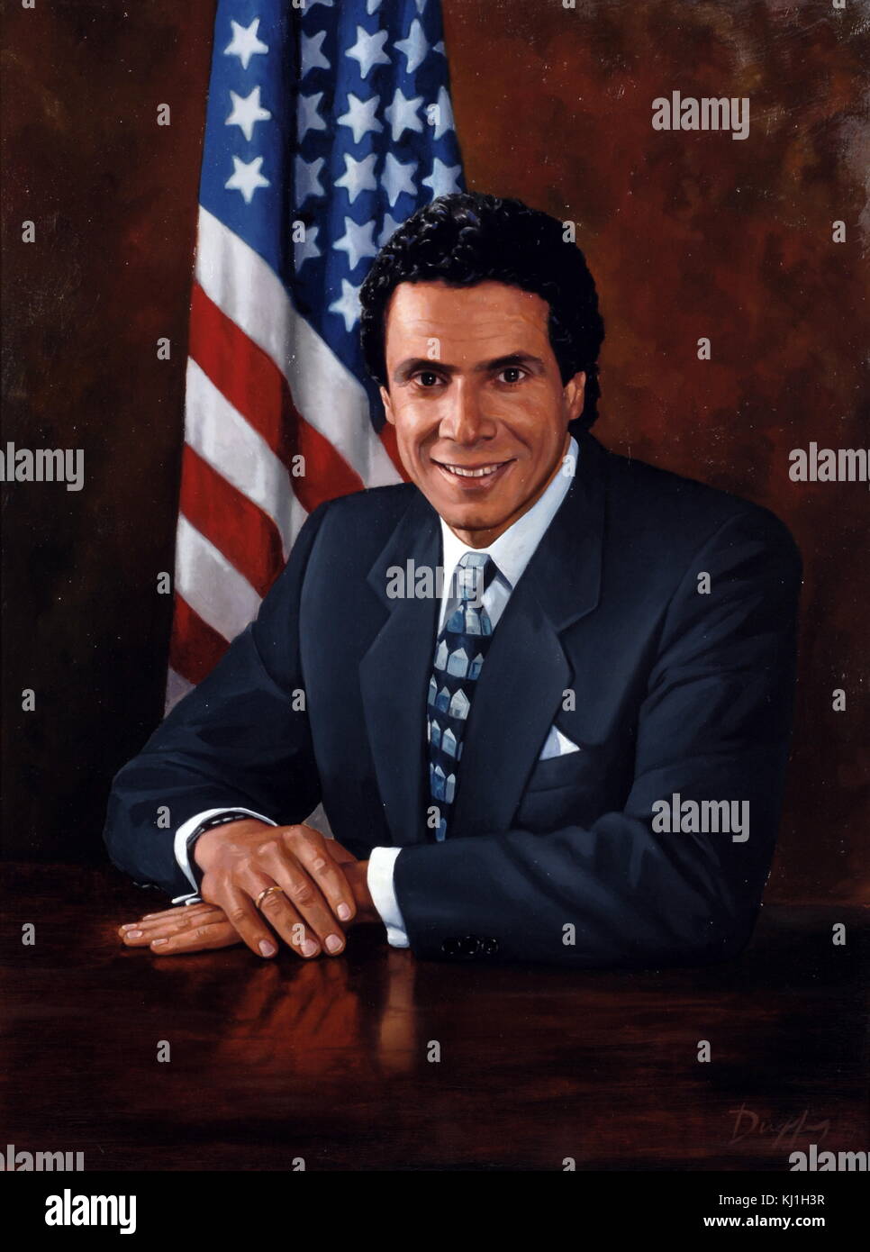 Andrew Cuomo, Secrétaire adjoint à la planification communautaire et au développement en 1993, un membre de l'administration du Président Bill Clinton Banque D'Images