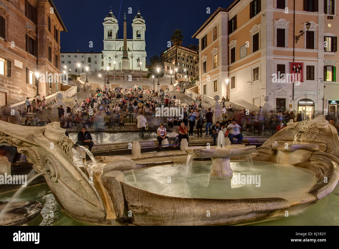 Les marches espagnoles, Rome - Piazza di Spagna Roma Banque D'Images