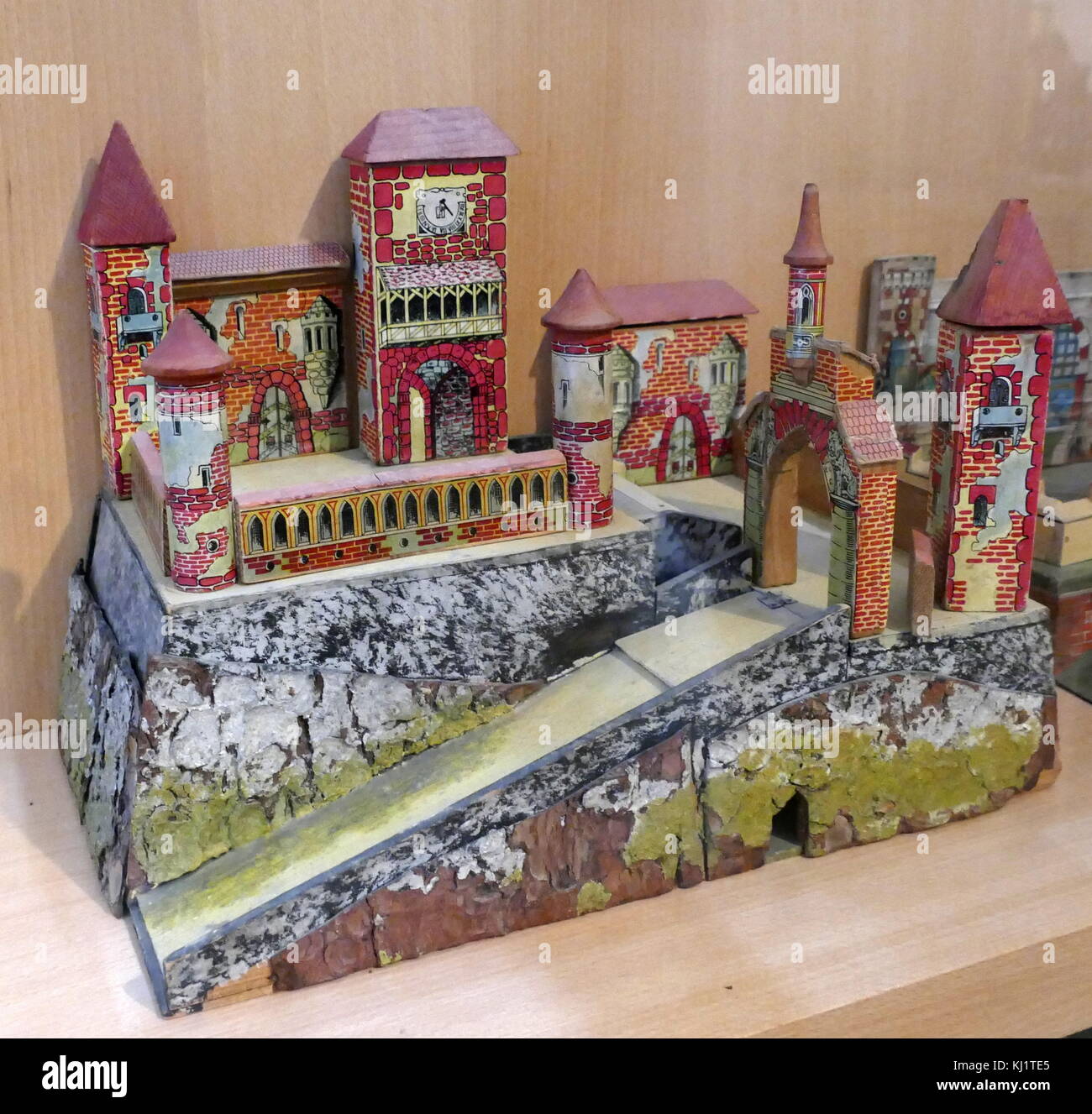 En allemand, modèle Fort pour les enfants 1925 Banque D'Images