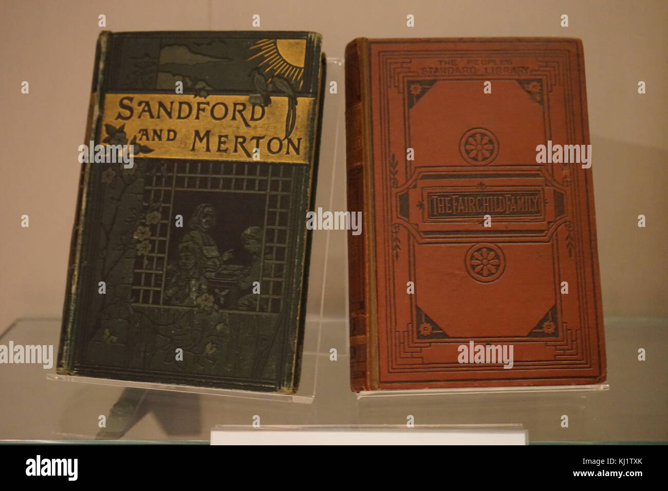 Paire de 'morale' livres pour enfants à lire pour apprendre le bon comportement et de bonnes manières. En date du 19e siècle Banque D'Images