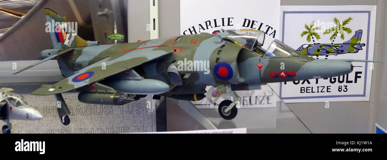 Modèle de l'HS Harrier GR3 qui a été en opération jusqu'en 1993. En date du 20e siècle Banque D'Images