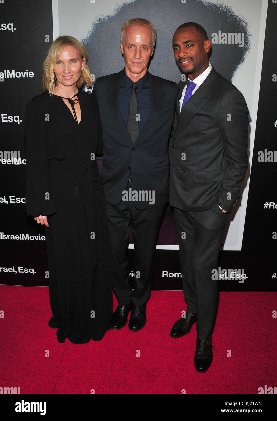 New York, NY, États-Unis. 20 novembre 2017. Jennifer Fox, Dan Gilroy et Charles D. King assistent à la première de New York de l'Empire romain d'Israël à l'auditorium Henry R. Luce à Brookfield Place le 20 novembre 2017 à New York. Crédit : John Palmer/Media Punch/Alay Live News Banque D'Images