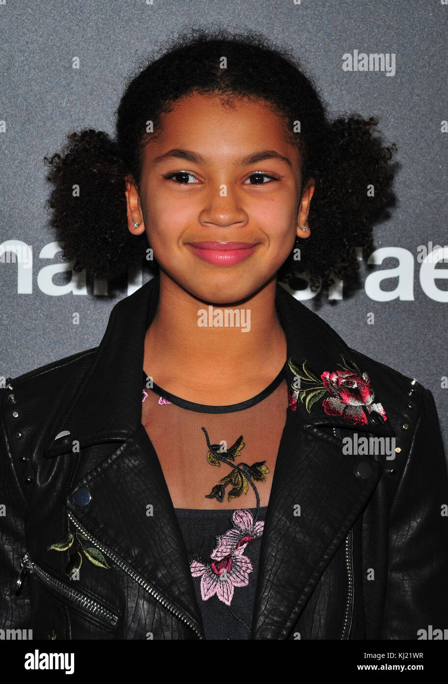 New York, NY, États-Unis. 20 novembre 2017. Juno Wright assiste à la première de New York de l'Esquire'Roman J Israel à l'auditorium Henry R. Luce à Brookfield Place le 20 novembre 2017 à New York City . Crédit : John Palmer/Media Punch/Alay Live News Banque D'Images