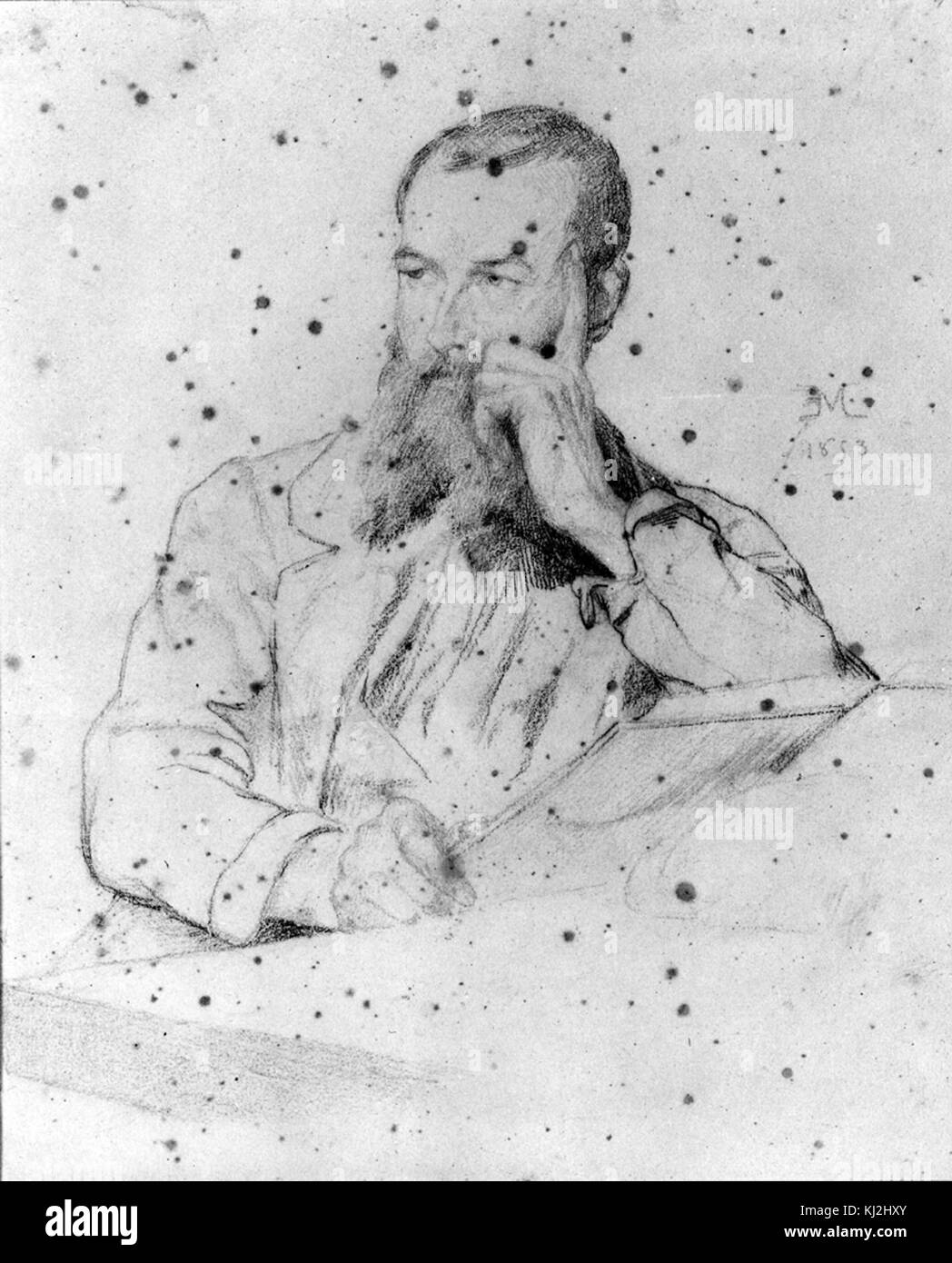 Jean-Louis-Ernest Meissionier - Autoportrait - Walters 37988 Banque D'Images