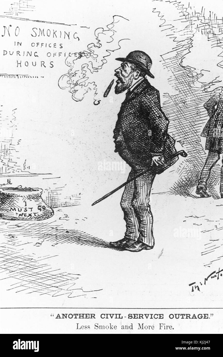 Harper's weekly cartoon Banque D'Images