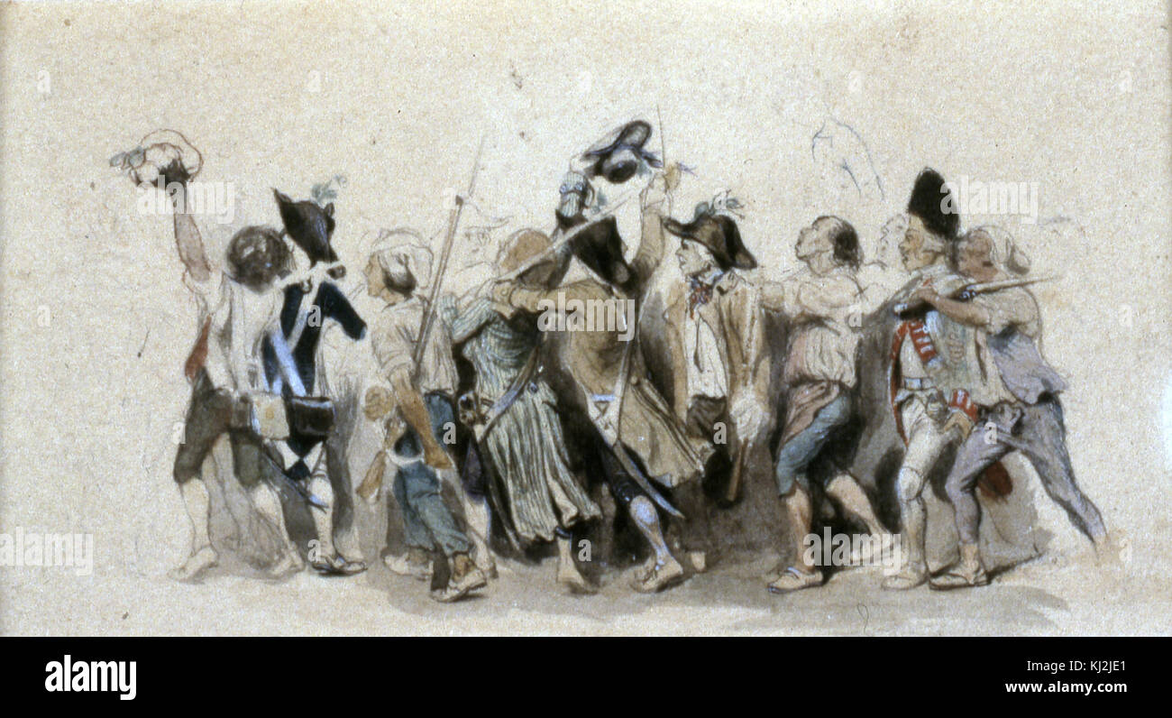 Jean-Louis-Ernest Meissionier - départ des volontaires - Walters 372604 Banque D'Images