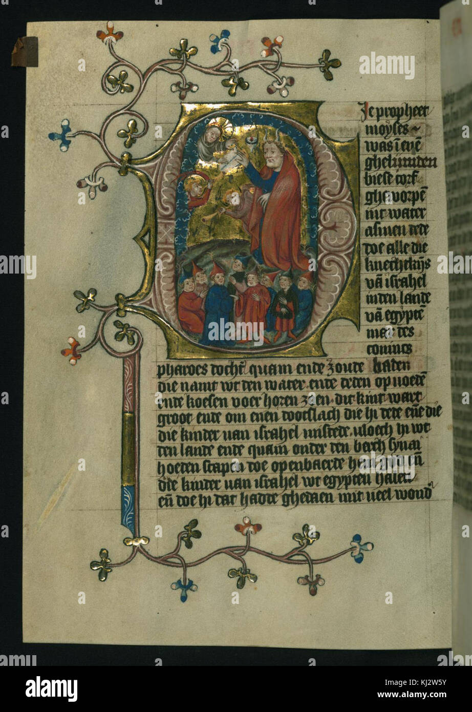 Dirc van Delft - Moïse reçoit les Dix Commandements - Walters W171122V - page complète Banque D'Images