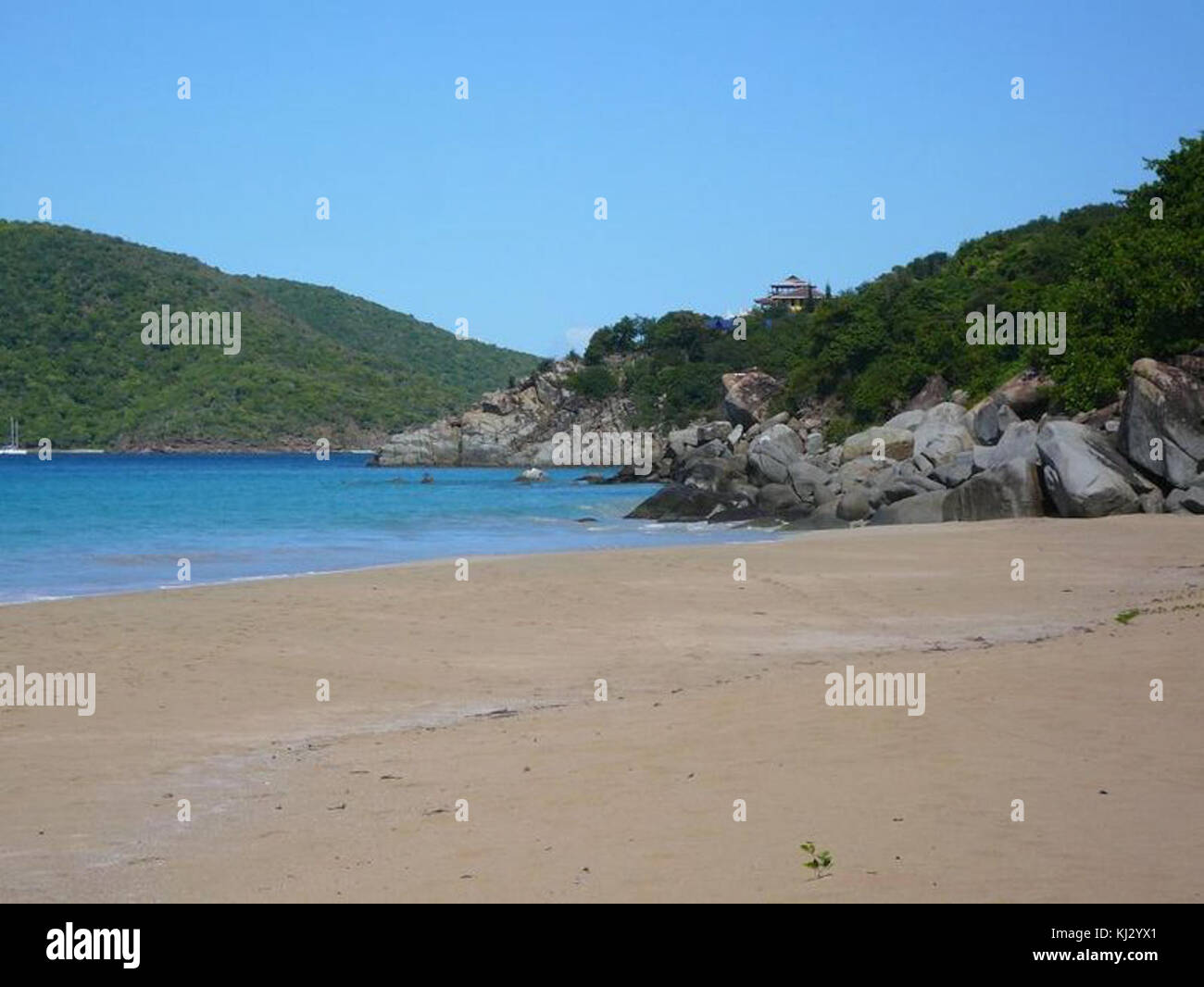 Lambert beach tortola Banque D'Images