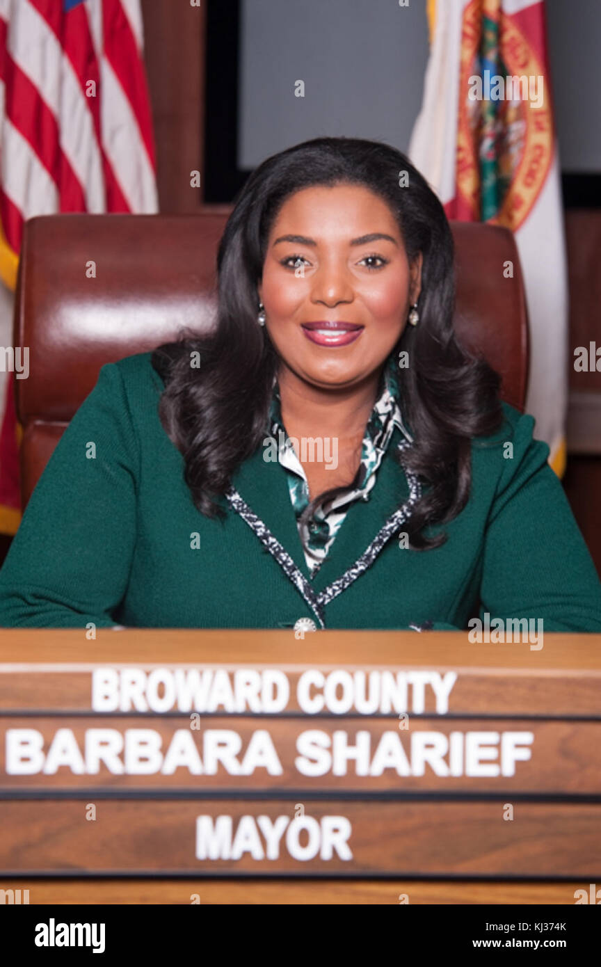 Homme politique Floride Barbara Muhammad Sharief Banque D'Images
