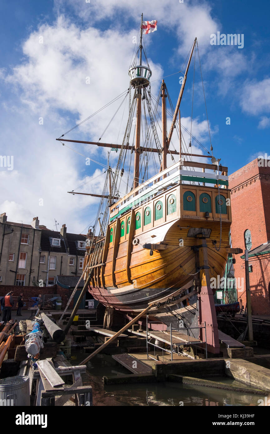 Le Matthew, réplique de bateau le bateau de John Cabot qui a navigué jusqu'à Terre-Neuve Banque D'Images