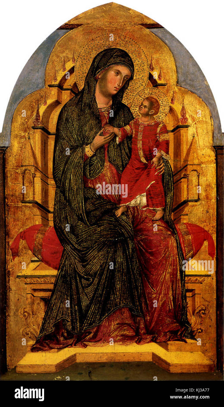 Madonna et l'enfant-giotto Banque D'Images