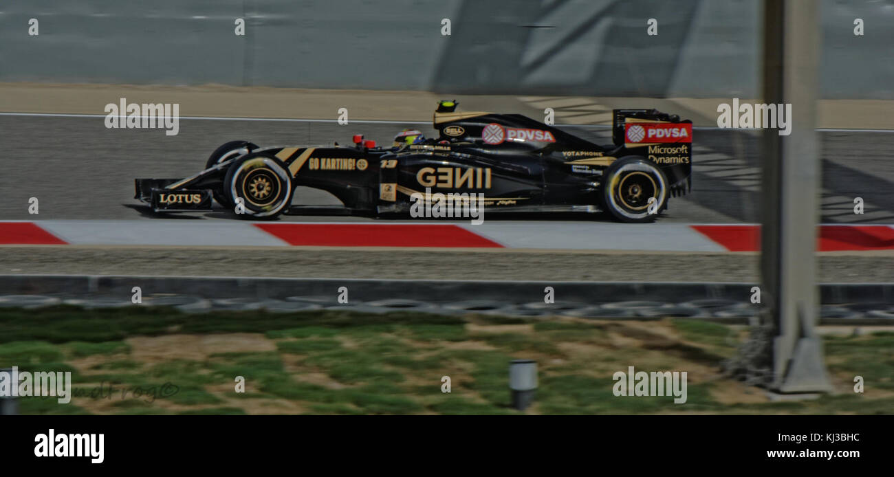 Pastor Maldonado Bahreïn 2015 Banque D'Images
