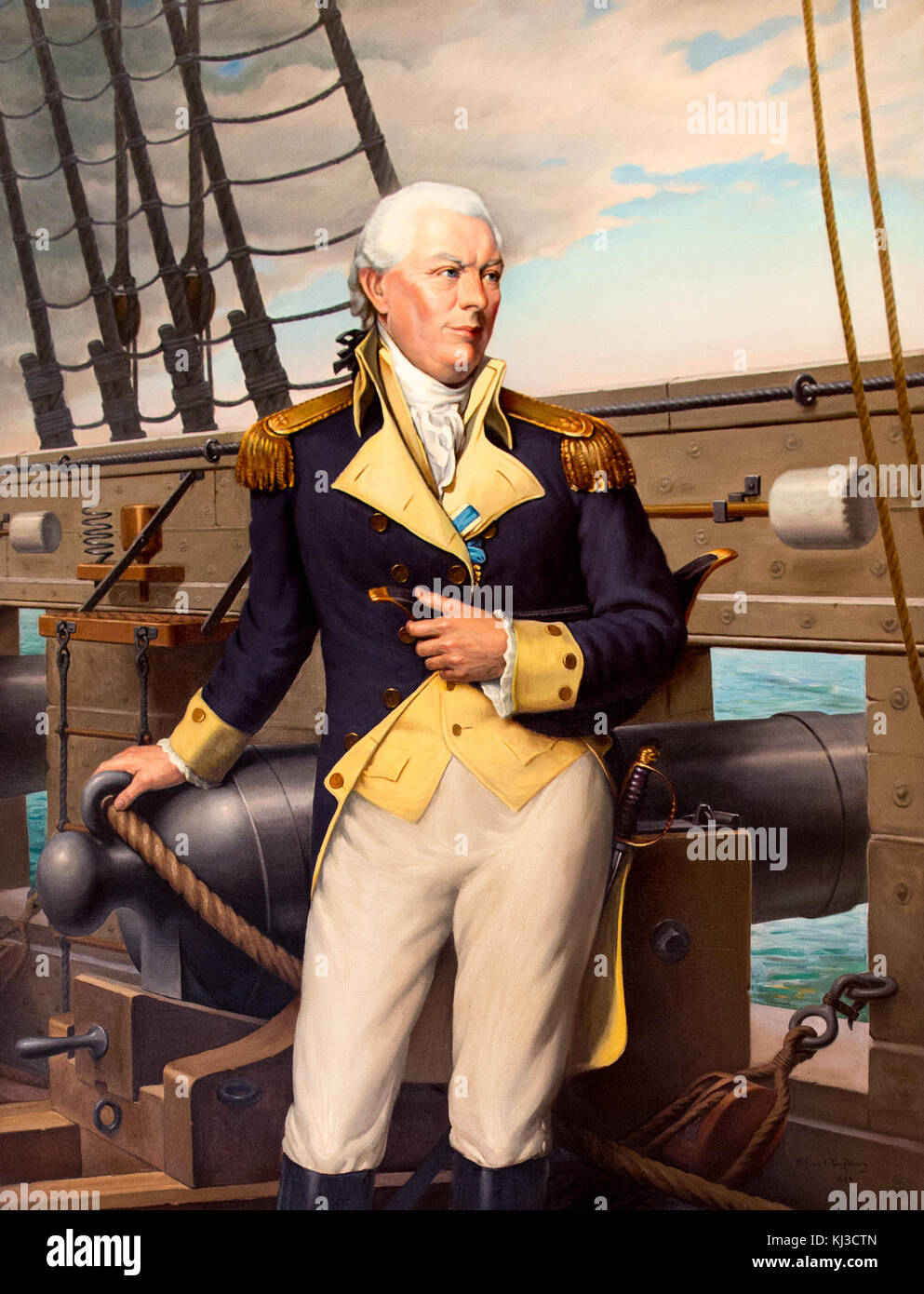 Le Commodore John Barry en RI State House Banque D'Images